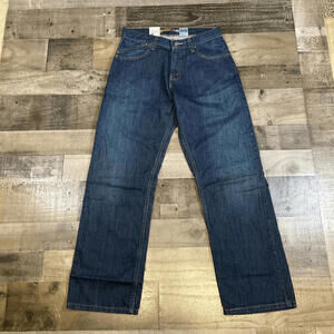 Silvertab Men’s Size 29x30 Straight Leg Jeans Blue Dark Wash Denim Relaxed NWT